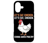 Custodia per iPhone 17 Mangiamo pollo. Mangiamo, pollo. La virgola salva il pollame
