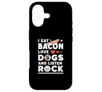 Custodia per iPhone 17 MANGIO BACON AMORE CANI E ASCOLTO ROCK MUSICA vibrazioni libertà