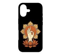 Custodia per iPhone 17 Mano del risveglio Mudra Lotus Mandala meditazione buddista
