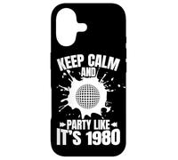 Custodia per iPhone 17 Mantenere la calma e festeggiare come se fosse il 1980 retrò