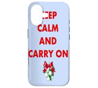 Custodia per iPhone 17 Mantieni la calma e continua a baciarmi sotto il vischio