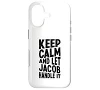 Custodia per iPhone 17 Mantieni la calma e lascia che se ne occupi Jacob Nome divertente