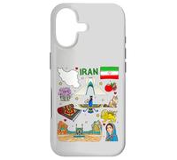 Custodia per iPhone 17 Mappa dell'Iran, Cultura iraniana Luoghi d'interesse e patrimonio d'arte