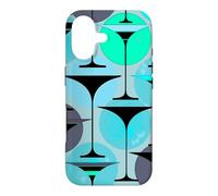 Custodia per iPhone 17 Martini ispirati agli anni Cinquanta Atomic in grigio blu e acqua