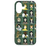 Custodia per iPhone 17 Marvel Loki Variants - Griglia per personaggi, colore: Verde