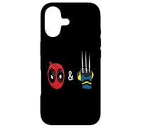 Custodia per iPhone 17 Marvel Studios Deadpool & Wolverine Mask & Claw Emoji Icons