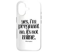 Custodia per iPhone 17 Maternità surrogata Sì Sono incinta No Non è mio Surrogato Divertente