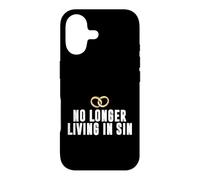 Custodia per iPhone 17 Matrimonio divertente coppia di nozze non vive più nel peccato