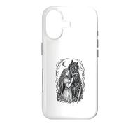 Custodia per iPhone 17 Medieval Maiden Horse Gothic Fantasy Sword Moon Design