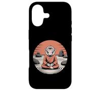 Custodia per iPhone 17 Meditando Monkey Monk Mindfulness Yoga