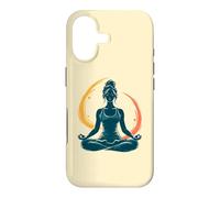 Custodia per iPhone 17 meditare, donna, in, loto, posa, yoga, arte