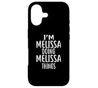 Custodia per iPhone 17 Melissa - Maglietta con scritta "I'm Melissa Doing Melissa Things"
