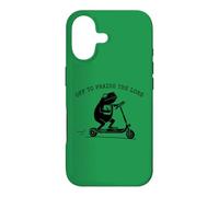 Custodia per iPhone 17 Meme cristiano per lodare il monopattino Lord Frog