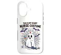 Custodia per iPhone 17 Meme divertente per Halloween con scritta in inglese "This Is My Scary Nurse"