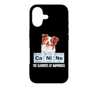 Custodia per iPhone 17 Mens Womens Elements of Happiness Red Border Collie Lover