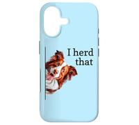 Custodia per iPhone 17 Mens Womens Funny Heard I Herd That Red Border Collie Lover