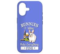 Custodia per iPhone 17 Mens Womens Girls Bunnies & Wine Fine Rabbit Lover
