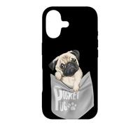 Custodia per iPhone 17 Men's Women's Kids Funny Cool Pocket Pug Pets Graphic Design