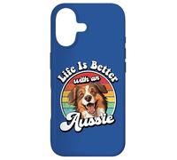Custodia per iPhone 17 Mens Womens Retro Vintage Life Is Better Red Aussie Lover