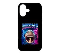 Custodia per iPhone 17 Meows Cat Shark Mouth 80s Bootleg Sharks Funny Cats Lover