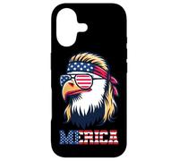 Custodia per iPhone 17 Merica Eagle Patriotic American Flag USA 4 luglio