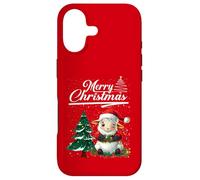 Custodia per iPhone 17 Merry Christmas Sheep Santa Hat Animal Cute Xmas Holiday