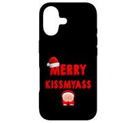 Custodia per iPhone 17 Merry KissMyAss Funny Santa Christmas Dirty Joke