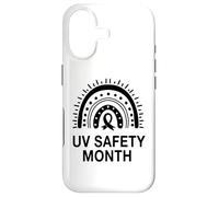 Custodia per iPhone 17 Mese della sicurezza UV Boho Rainbow - Prevenzione del cancro della pelle