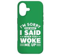 Custodia per iPhone 17 Mi dispiace per quello che ho detto quando mi hai svegliato