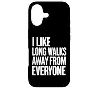 Custodia per iPhone 17 Mi piacciono le lunghe passeggiate lontano da tutti Divertente introverso