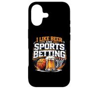 Custodia per iPhone 17 Mi piace la birra e le scommesse sportive Parlay Bere Basket