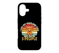 Custodia per iPhone 17 Mi piace la mia mucca delle Highland e forse 3 Persone Divertente introverso