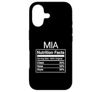 Custodia per iPhone 17 Mia Valori nutrizionali Class Sass Style Funny Name Parody