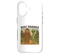 Custodia per iPhone 17 Migliori Amici Divertente Bigfoot e Alien Cryptid, UFO, Fantascienza