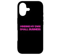 Custodia per iPhone 17 Minding My Own Small Business Humor Retro Self Love