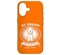 Custodia per iPhone 17 Miniature Schnauzer My Dog is My Shadow Funny Pet Dog Lover