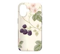 Custodia per iPhone 17 Modello Cottagecore del fiore rosa del rovo della mora