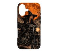 Custodia per iPhone 17 Moon Café Harvest Racer Strega Vintage Halloween Moto
