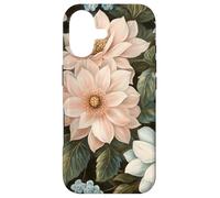 Custodia per iPhone 17 Morbido bouquet floreale | Rose crema e accenti blu