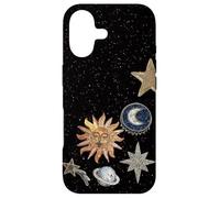 Custodia per iPhone 17 Mosaico celeste di mezzanotte vintage Cosmic Sun Trendy Y2K