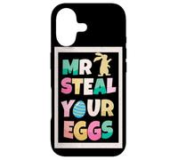 Custodia per iPhone 17 Mr Steal Your Eggs Coniglio Divertente Pasqua Domenica Uovo Pasqua