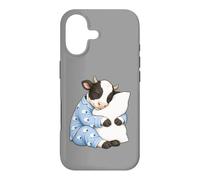Custodia per iPhone 17 Mucca che dorme in pigiama carino sonno