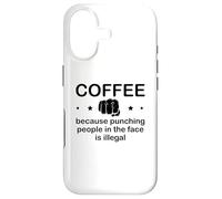 Custodia per iPhone 17 Mug Coffee Because Punching People in the Face is Illegal