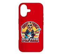 Custodia per iPhone 17 Musicista Retriever Dog Chitarra Elettrica Art