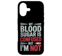 Custodia per iPhone 17 MY BLOOD SUGAR IS CONFUSED BUT I’M NOT Funny Diabetes Quote