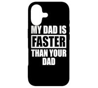 Custodia per iPhone 17 My Dad Is Faster Than Your Dad Corridore Velocista Padre