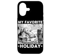 Custodia per iPhone 17 My Favorite Holiday Groundhog Funny Groundhog Day