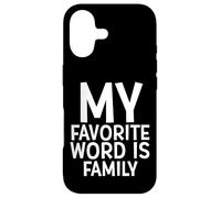 Custodia per iPhone 17 My Favorite Word Is Family Time Gift For Moms Dads Families