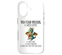 Custodia per iPhone 17 My Four Moods I Need Coffee I Need a Nap Dragon Coffee Lover