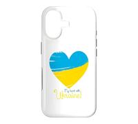Custodia per iPhone 17 My Heart with Ukraine - Bandiera dell'Ucraina a forma di cuore